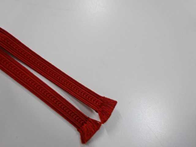  未使用品　正絹　帯留め用　手組三分紐